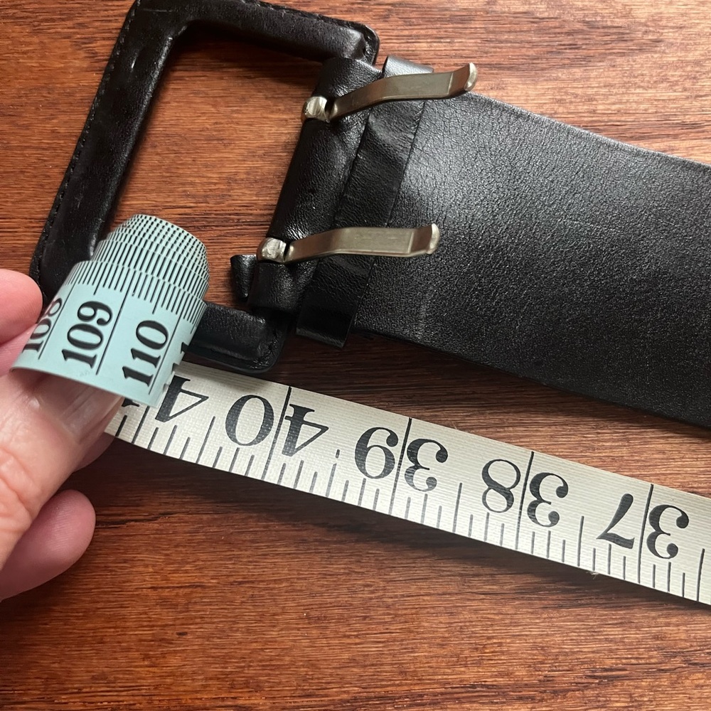 Banana Republic Wide Genuine Leather Belt. Size M. Made in Italy - Picture 6 of 6